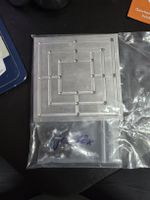 Mühle-Spiel aus Aluminiumplatte