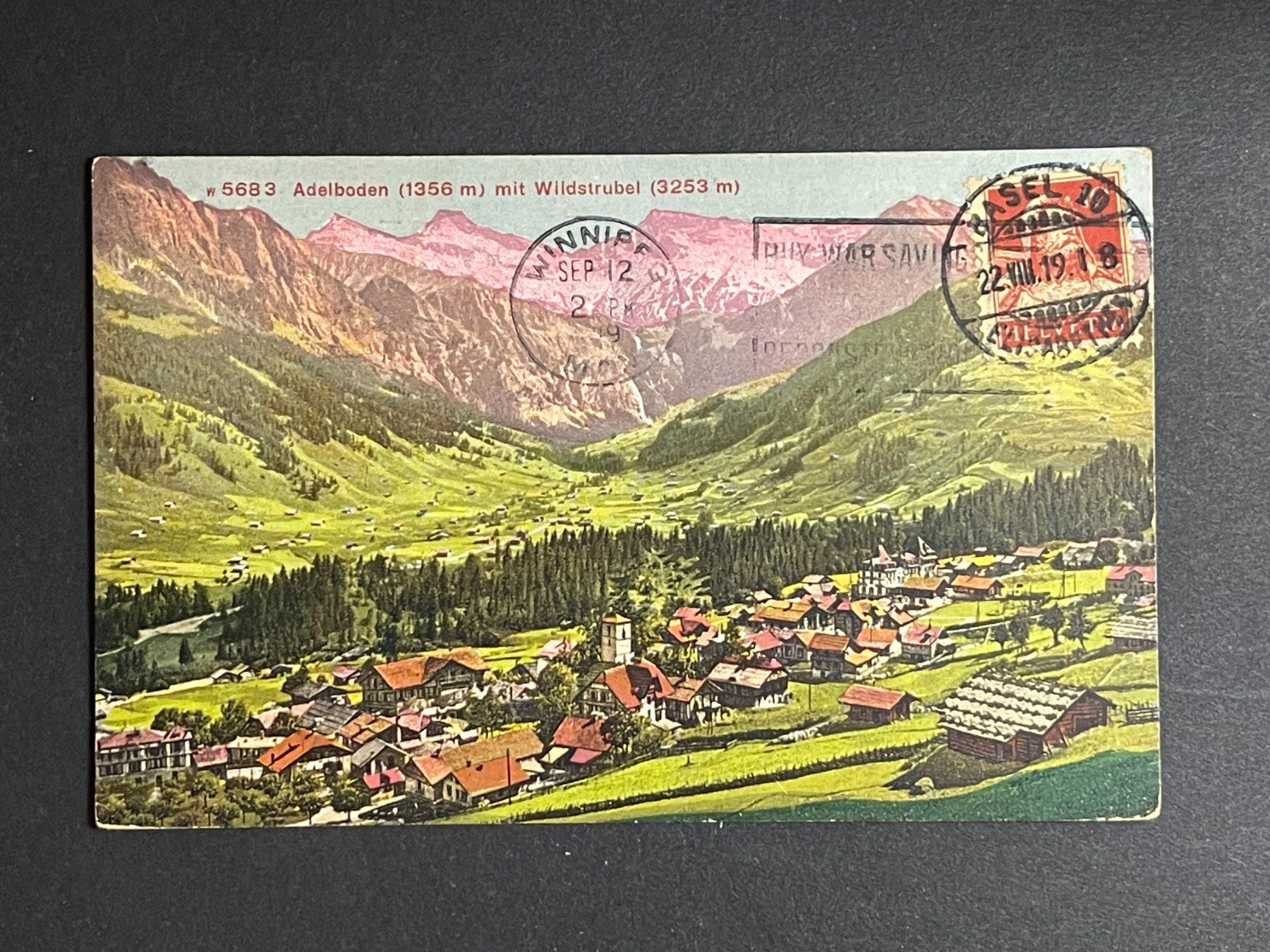 Cartoline postali: Adelboden mit Wildstrubel – Usato da Steg VS venduto da _vinci_