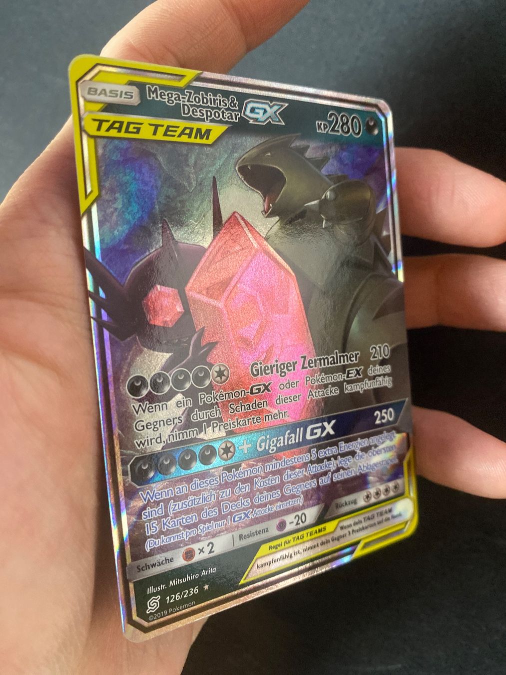 Pokémon Carte collezionabili: Mega Sableye & Tyranitar GX 126 - Unified Minds - DE – Nuovo (secondo la descrizione) da Hausen AG venduto da Shrade 1
