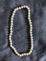 Akoya -Zuchtperlcollier,  50 weisse Perlen, 7,5 - 8mm