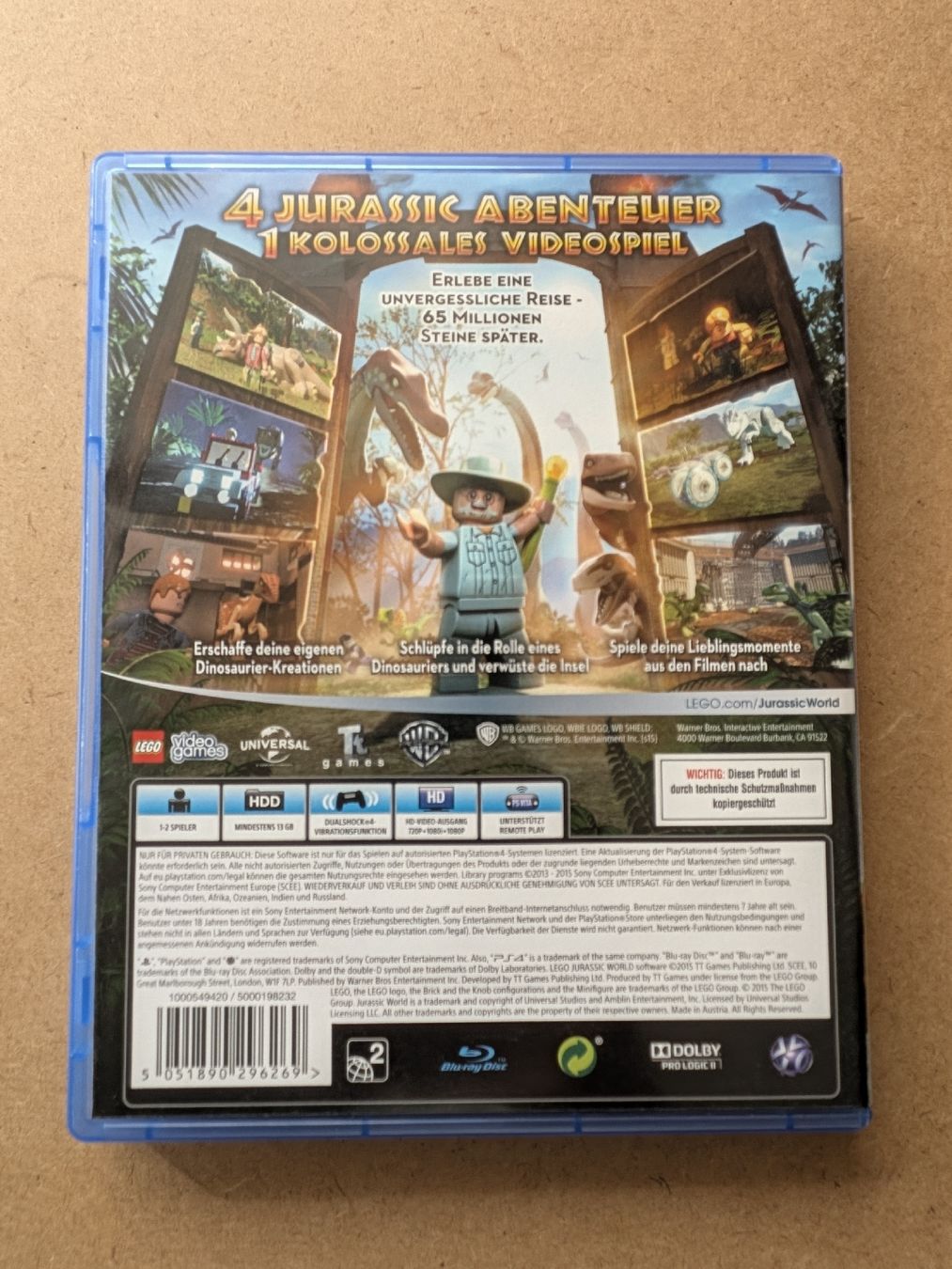 Spiele: LEGO Jurassic World Ps4 – Gebraucht aus Chur von FreakofRarity 1