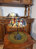  Klassische Tiffany-Stil Tischleuchte mit Buntglas