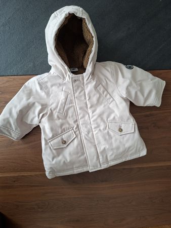 Manteau chaud bébé Petit Bateau, taille 6 mois.