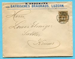 Brief Luzern 1900 -  H. Endemann - vorm Bayrisches Brauhaus