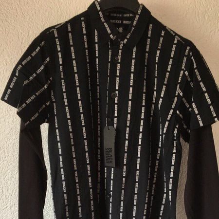 012 Schwarzes Squad Shirt mit langen Ärm