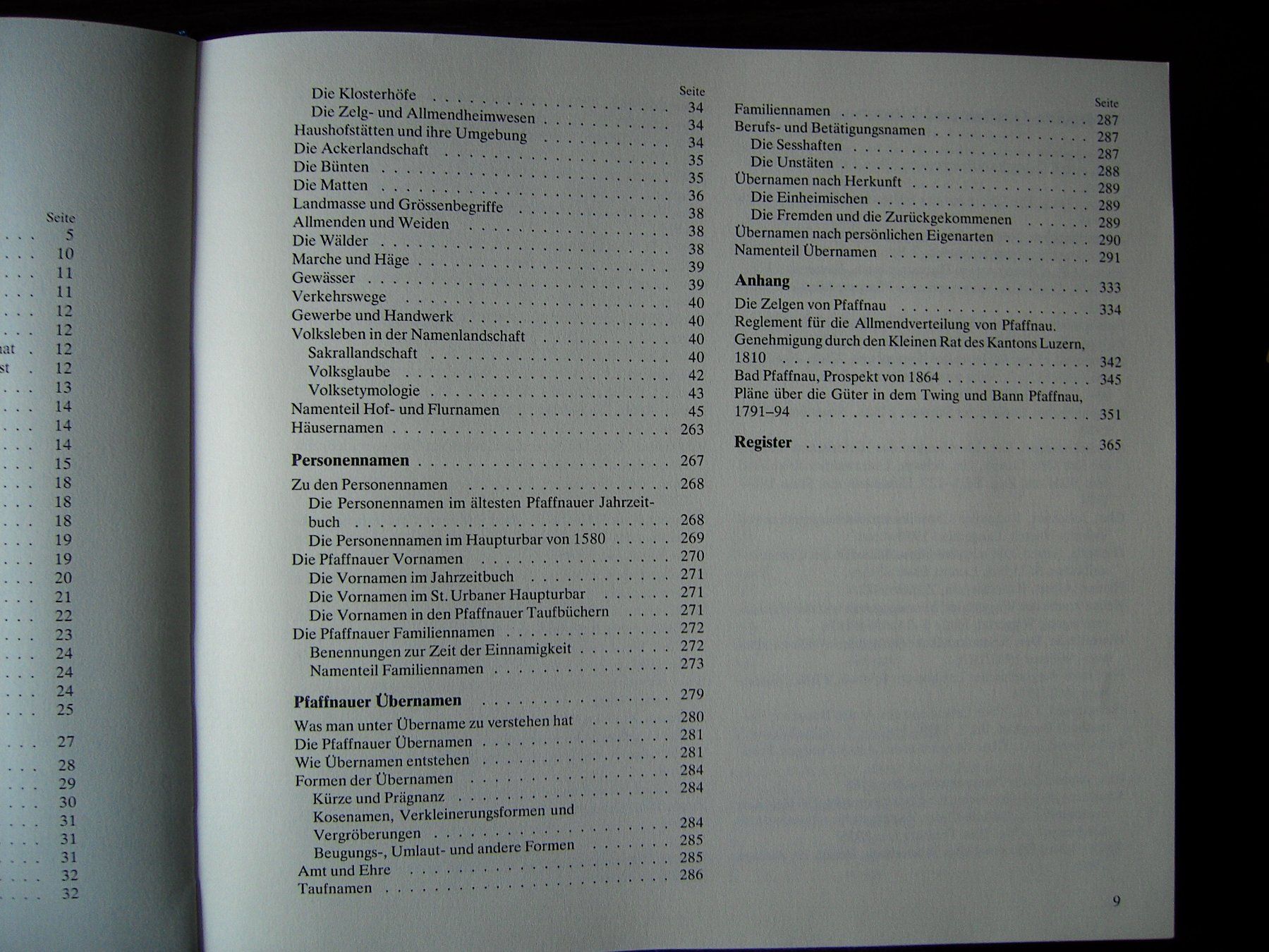 Libri: PFAFFNAUER NAMENBUCH – Usato da Buochs venduto da Jenymak 3