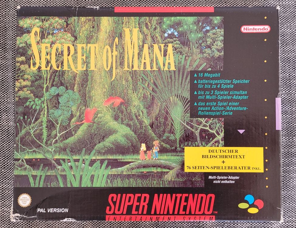 Secret Of Mana OVP Big Box SNES Mit Spieleanleitung Kaufen Auf Ricardo