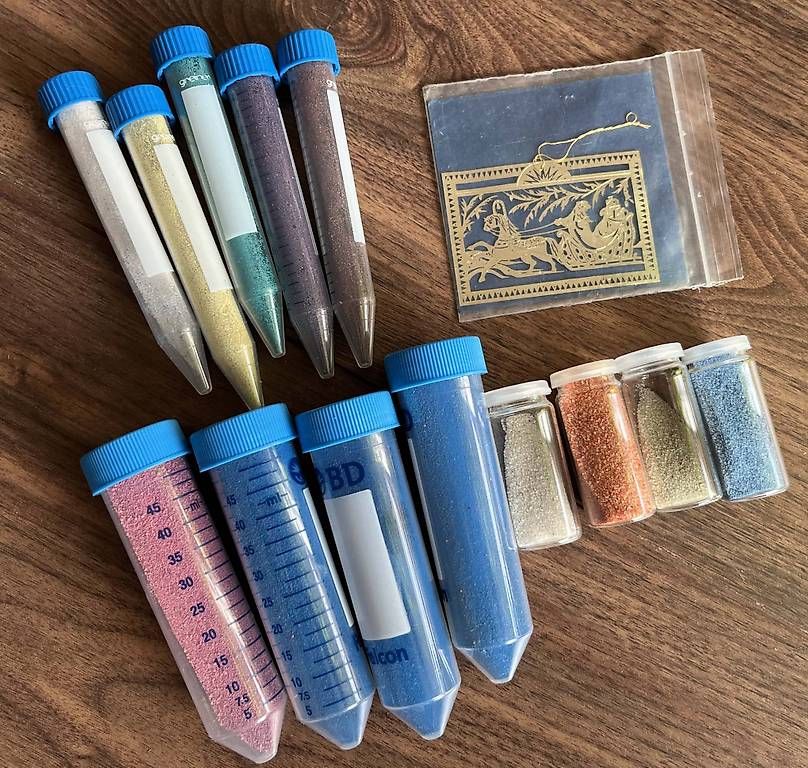 Kit bricolage: Diverser Bastelsand und Weihnachtsschablone – Usato da Rotkreuz venduto da Vauban 1