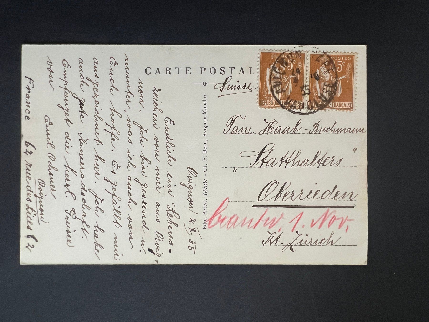 Cartes postales: Ansichtsk. 1935 Avignon Litho   (V518) – D'occasion à Hinwil par Sidi4 1