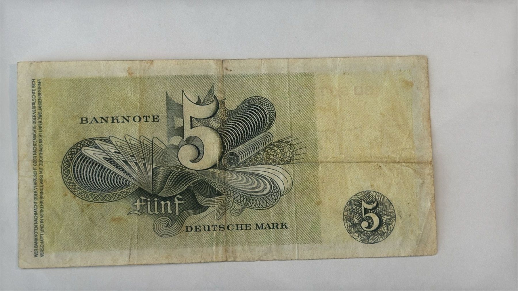 Banconote: SEHR ALTE DEUTSCHE 5 MARK 9.12.1948 – Usato da wattwil venduto da Nafri07 1