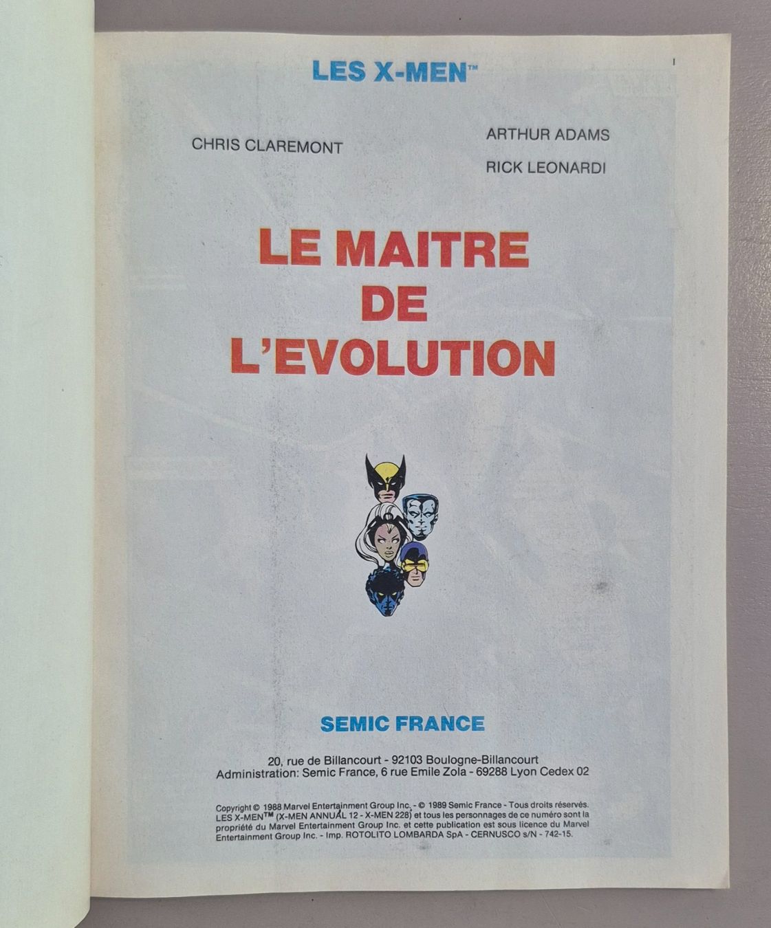 Comics: Strange - les etranges X-Men 15 - Le Maître de l'évolution – Gebraucht aus Grand-Lancy von loi_599y 2