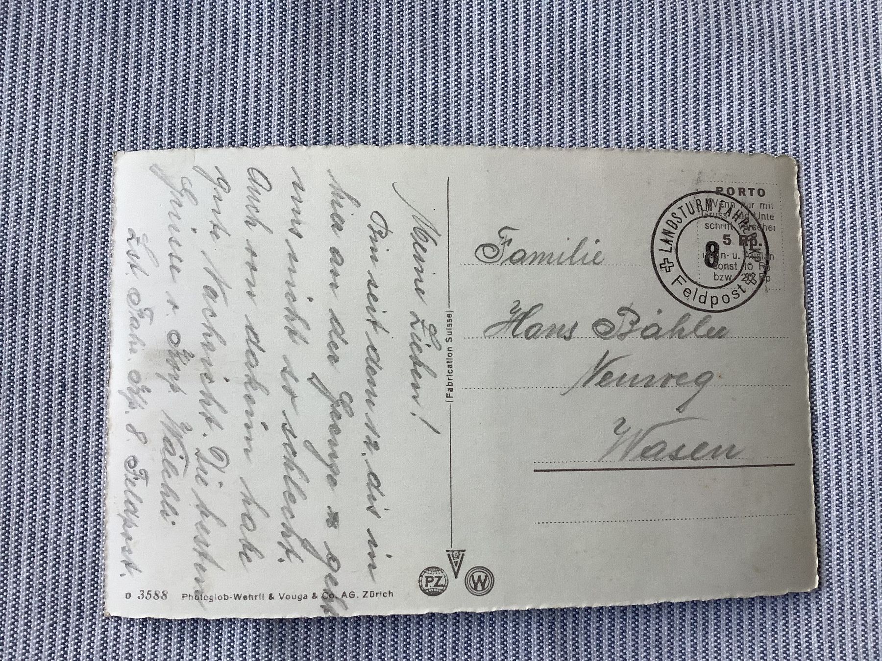 Cartoline postali: Burgdorf - Feldpost – Usato da Bassersdorf venduto da F-104fan 1