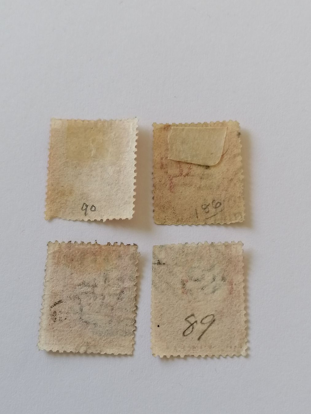Tutti i francobolli: 4mal One Penny red 1856-81  – Usato da Happerswil venduto da tschergi 1