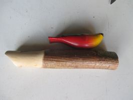 Holz Vogelpfeife Handarbeit, Kinderspielzeug 2