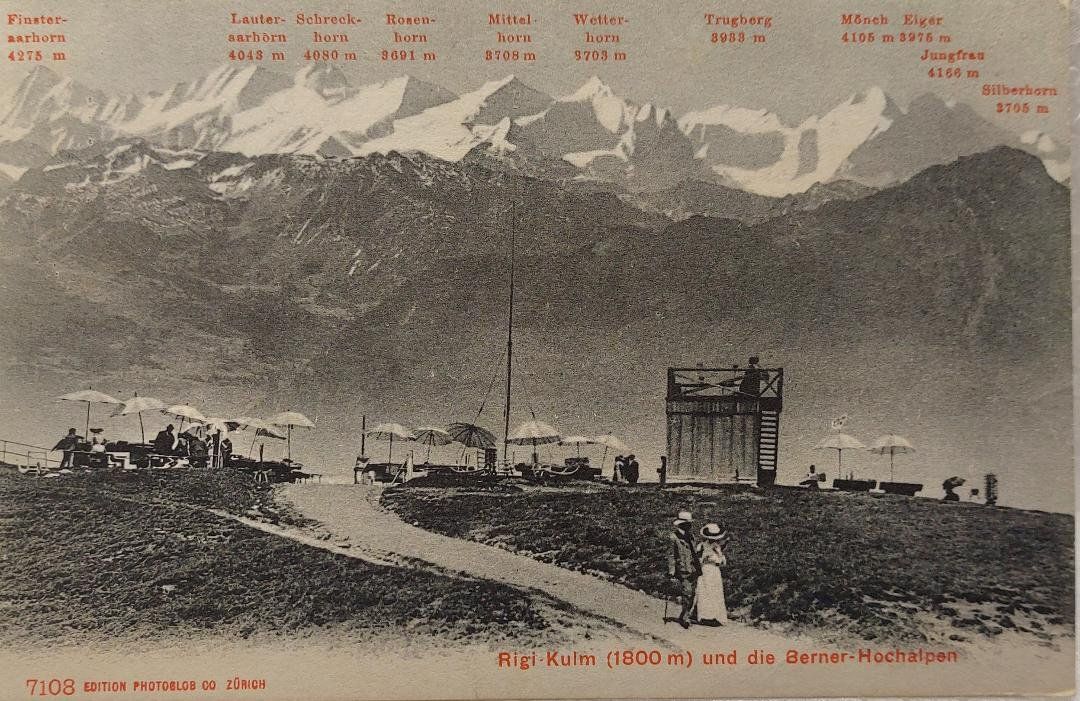 Cartoline postali: RIGI-KULM & Berner-Hochalpen – Usato da Delémont venduto da Domdom1