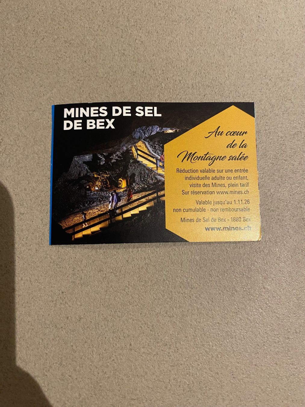Gutscheine: Mines de sel de Bex -50% – Neu (gemäss Beschreibung) aus Chamoson von Pince26