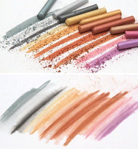 Bleistifte, Farbstifte & Kreide: Soft-Pastell Kreide Metallic 10 Farben – Neu (gemäss Beschreibung) aus Escholzmatt von crazyteam 2