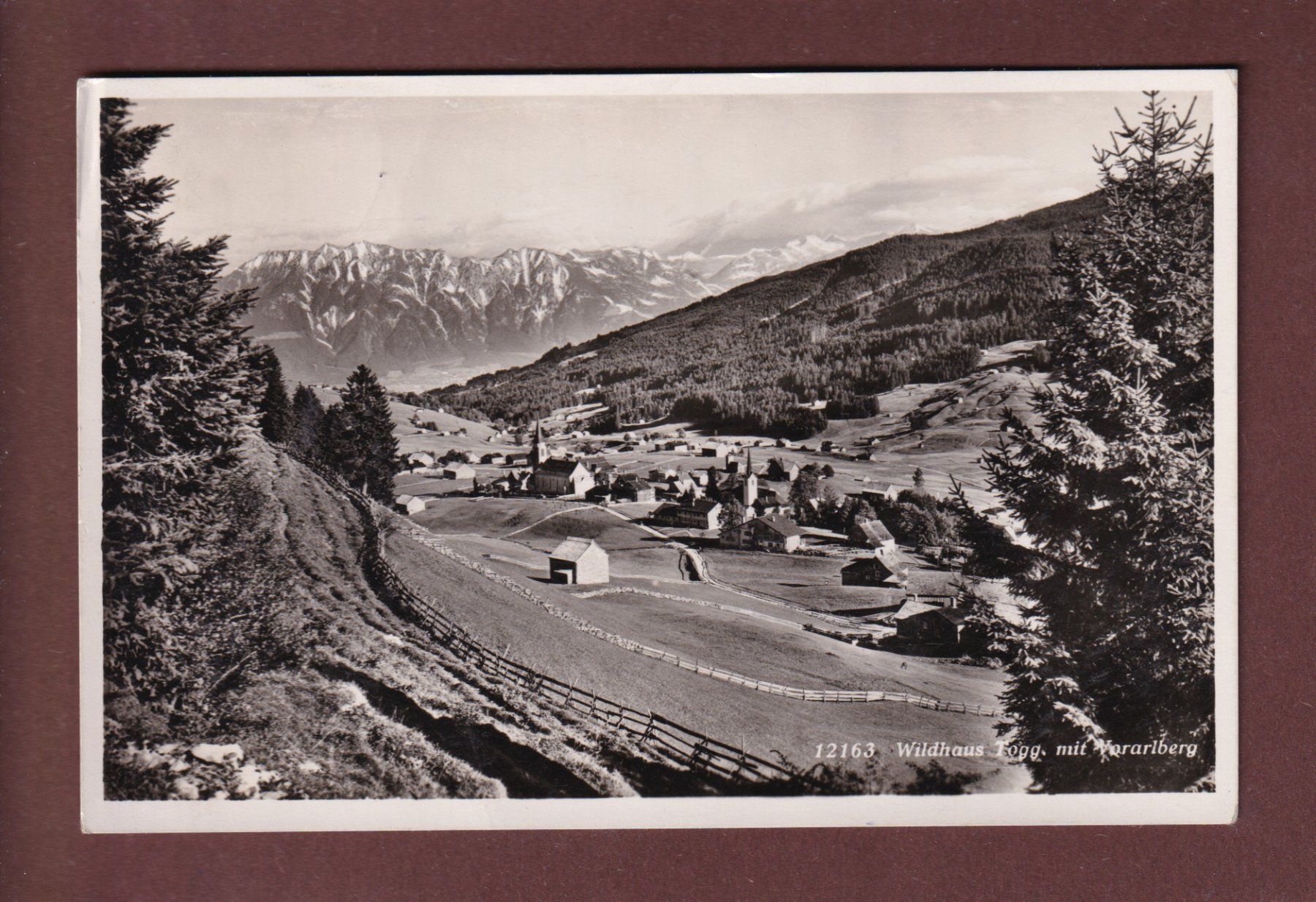 Cartoline postali: WILDHAUS mit Vorarlberg - 1958 – Usato da Pully venduto da nicecards-shop