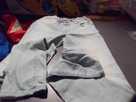 Jeans Grösse 27/33, hellblau/verwaschen