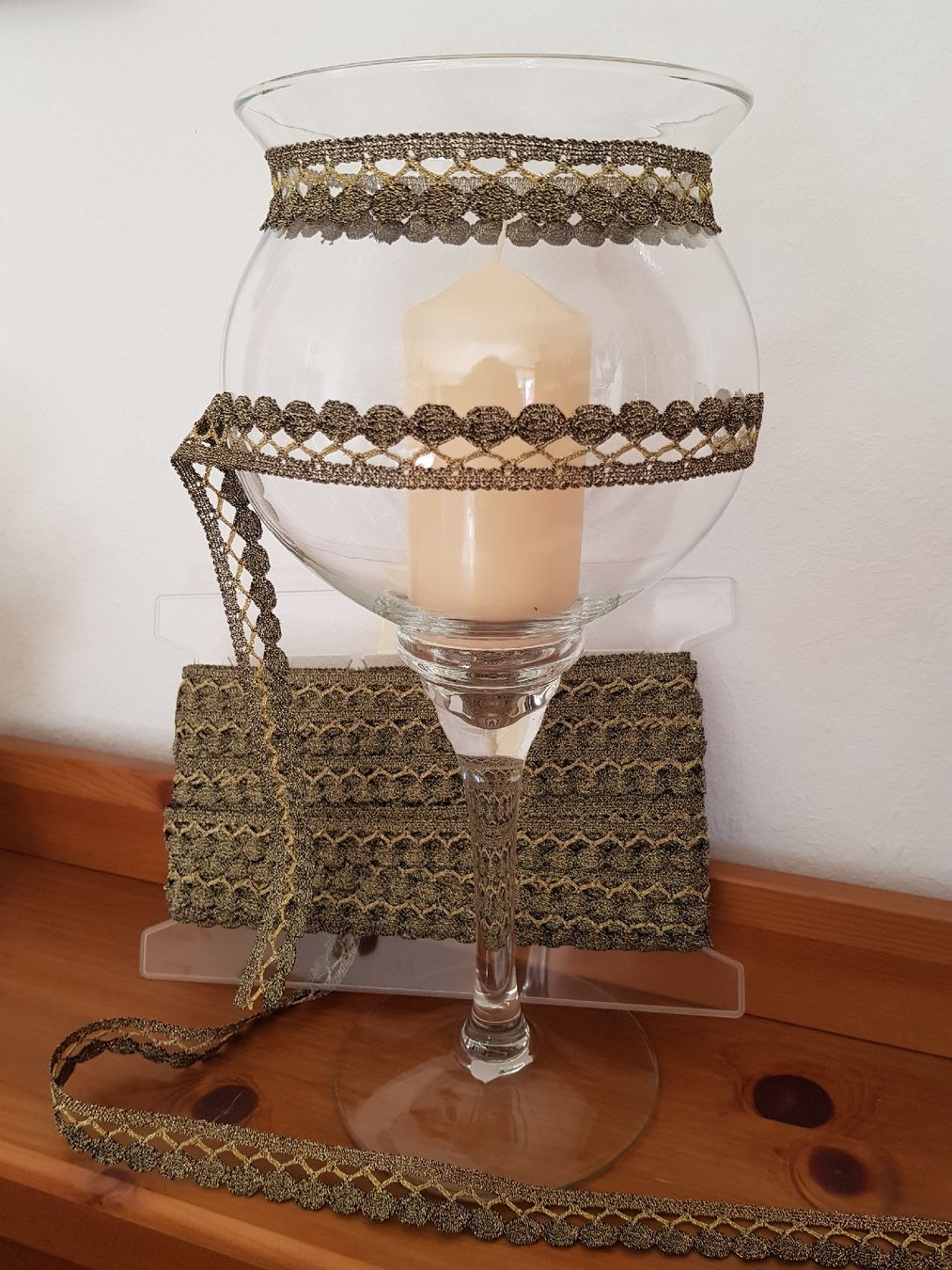 Nastri decorativi: Glitzer Spitzenborte Brokat Gold/ Dekoband – Nuovo (secondo la descrizione) da Thayngen venduto da neggel 2