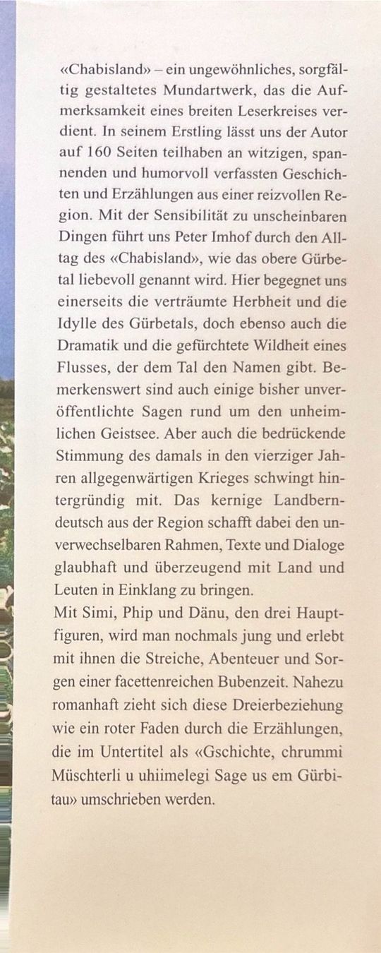 Bücher: Peter Imhof, Chabisland – Neu (gemäss Beschreibung) aus Sarnen von Livres 1