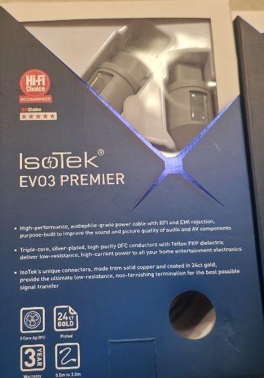 Isotek Cavi: IsoTek EVO3 Premier Stromkabel CH C13 – Usato da Zufikon venduto da SecondSound.CH