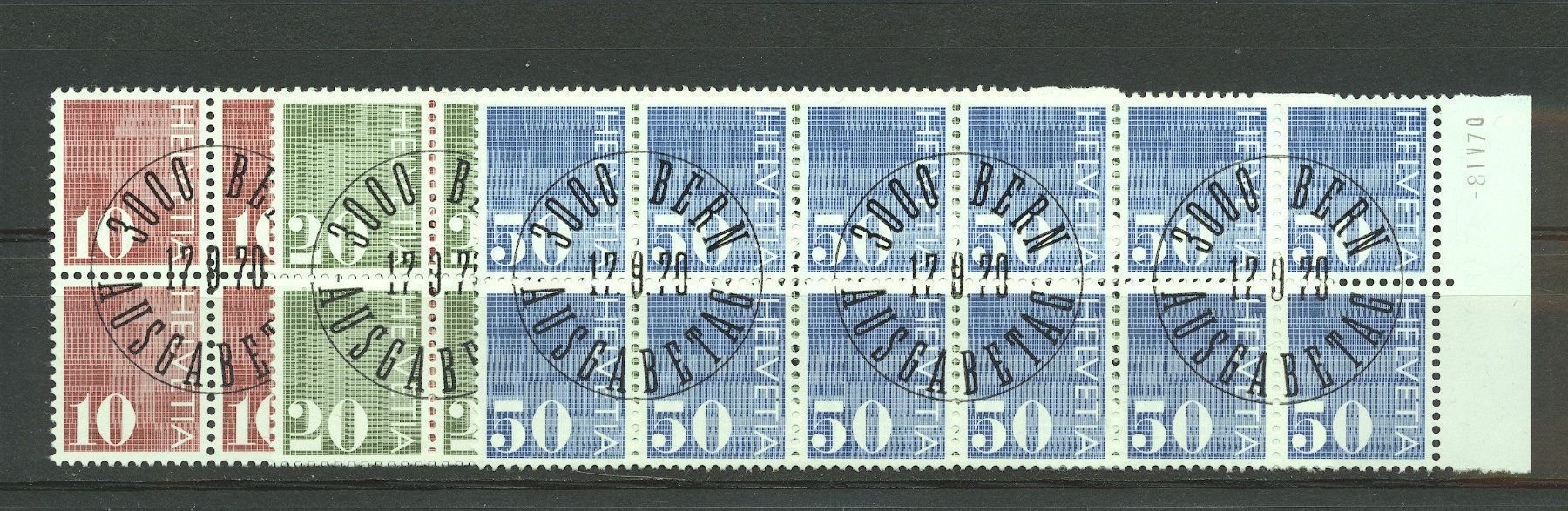 Tutti i francobolli: 1970-72 Viererblöcke mit ET – Usato da Nesslau venduto da andi_hon 1
