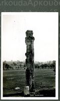 AK sw Avenches VD Le Cigognier, Storchensäule ≈ 1930
