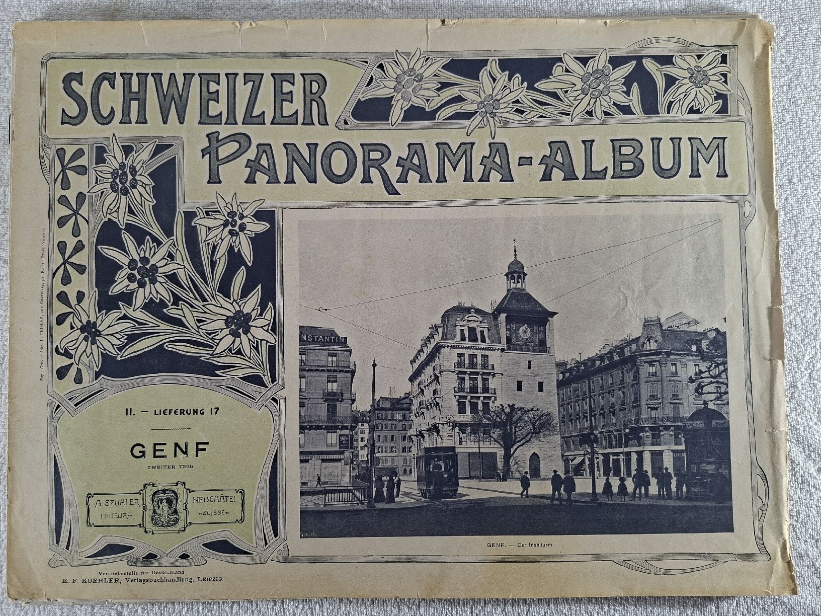 Libri: Heft  Schweizer Panorama Album, Genf 2, 1903,  – Usato da Grindelwald venduto da carro5