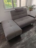 Sofa 2,5 Sitzfläche, Anthrazit, neuwertig