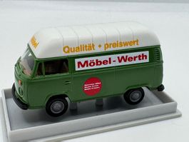 VW T2 Hochdach Kasten Möbel Werth Brekina 1:87