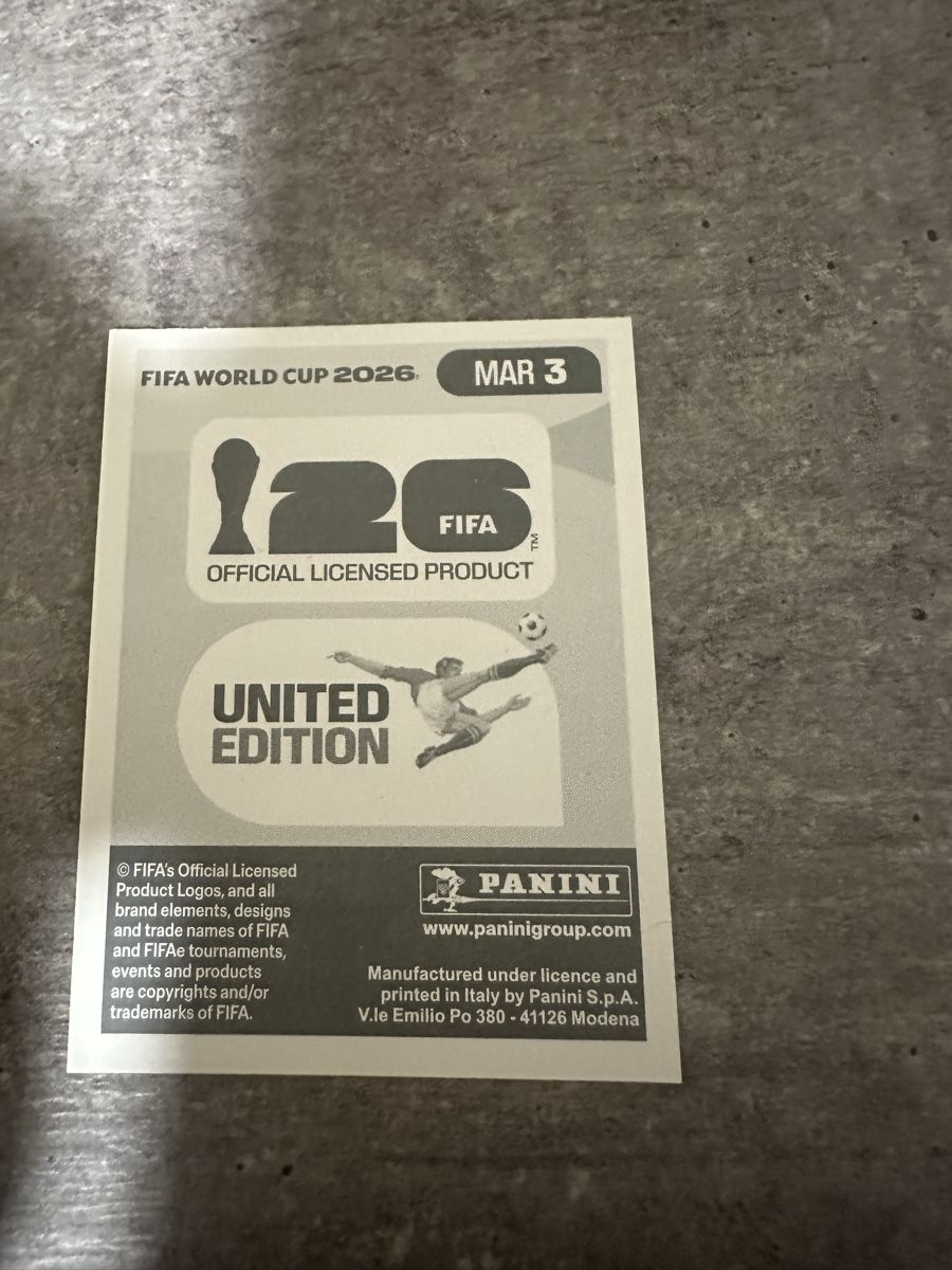 Panini Carte collezionabili: MAR 3 , FIFA WORLD CUP 2026 PANINI – Nuovo (secondo la descrizione) da Frauenfeld venduto da 1PegPeg1 1