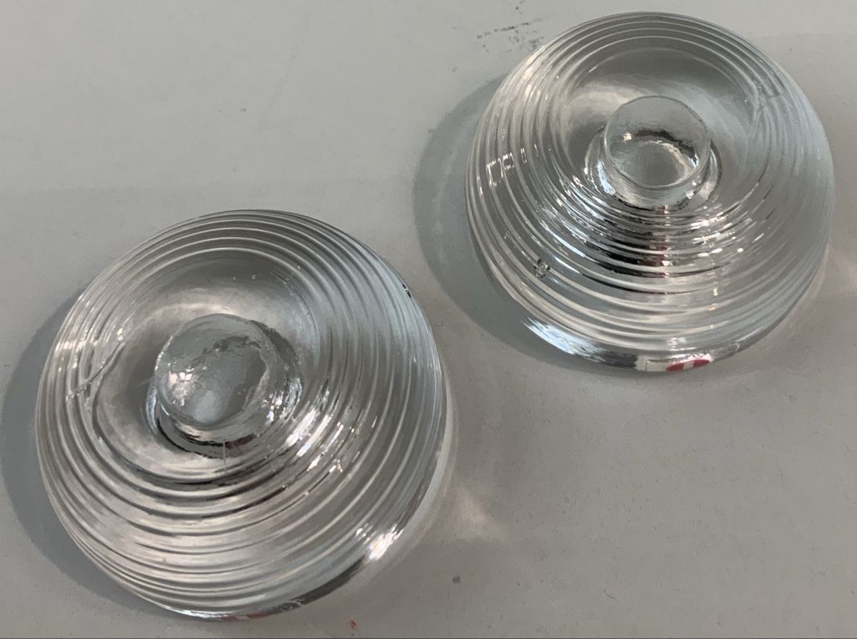 Portacandele: Paire de bougeoire en verre – Usato da rolle venduto da Tontonjulot 3