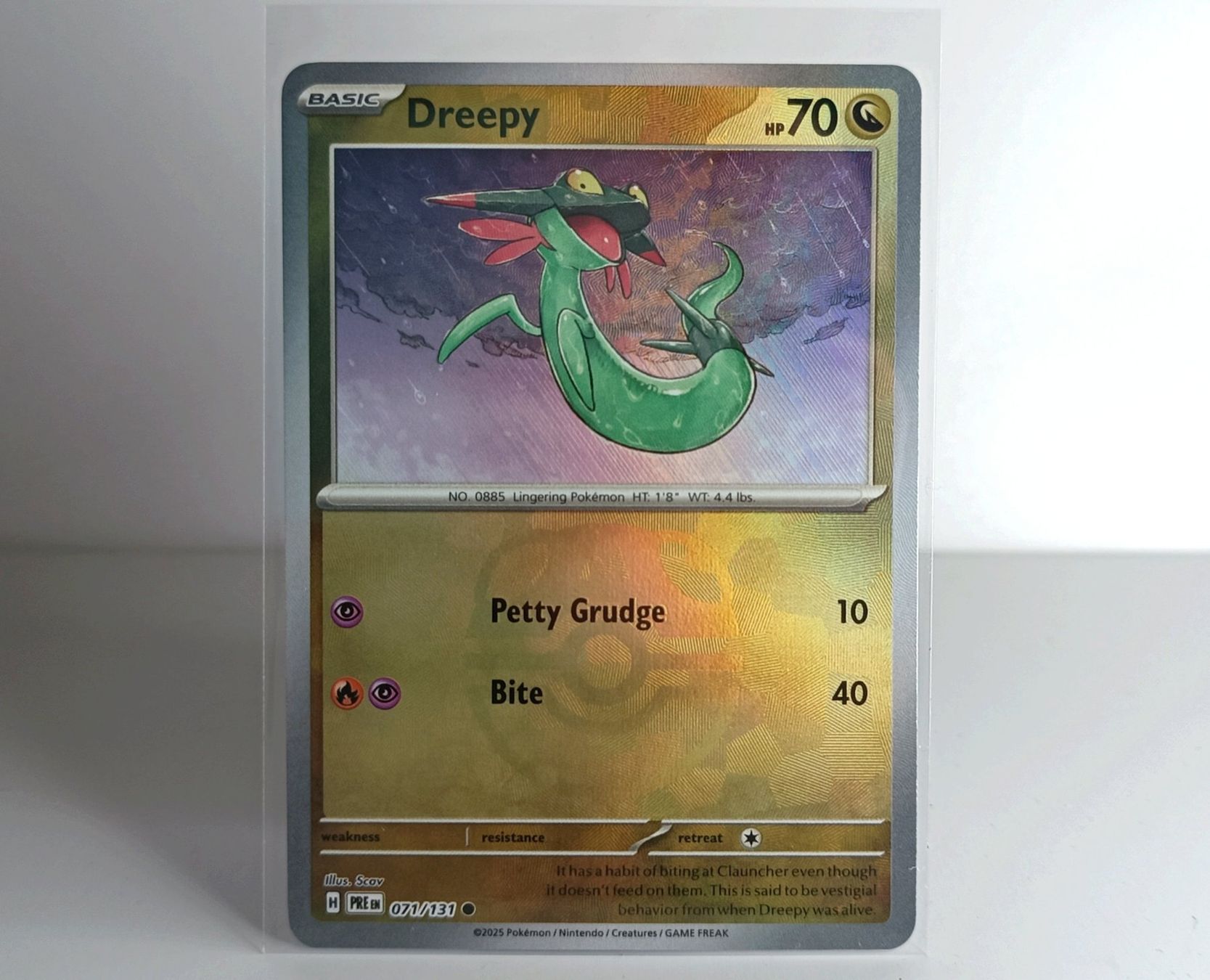 Pokémon Sammelbilder & Trading cards: Dreepy 071/131 Masterball Pokemon Prismatic Evolutions – Neu (gemäss Beschreibung) aus Muraz (Collombey) von