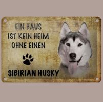 🔥 HUSKY Hunde Blechschild 🎀 12x18cm OVP 🔥