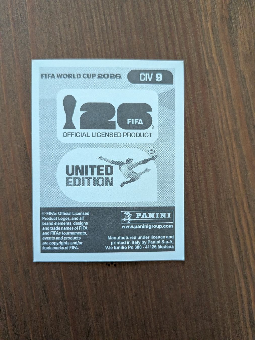 Panini Cartes à collectionner: Panini Bild CIV 9 – D'occasion à Eschenbach SG par SanFranciscoCalifornia 1