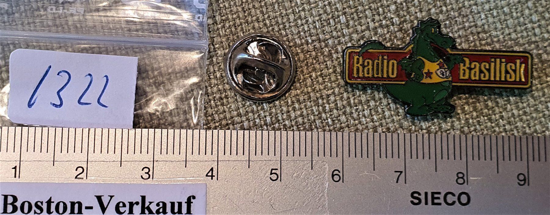 Plaketten & Abzeichen: I322 - Pin Radio Basilisk 1994 – Gebraucht aus Reinach BL von Boston-Verkauf 2