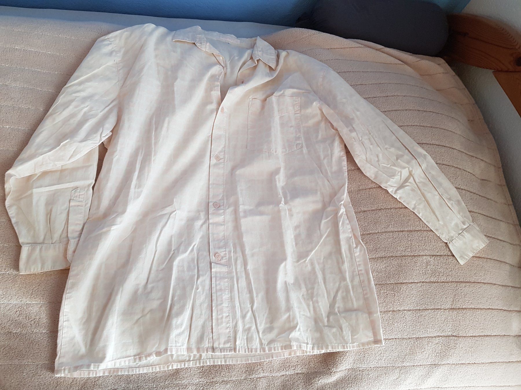 Blusen: Langarm Bluse karomuster rosa – Gebraucht aus Boswil von Pjatla