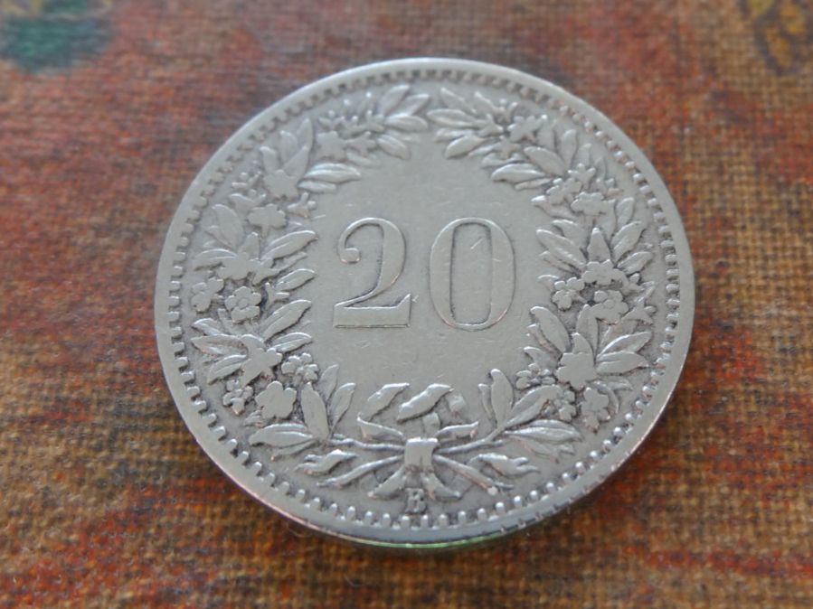 Tutti le monete: 20 Rp. 1884  (B) – Usato da Romanel-sur-Lausanne venduto da Swift13 1
