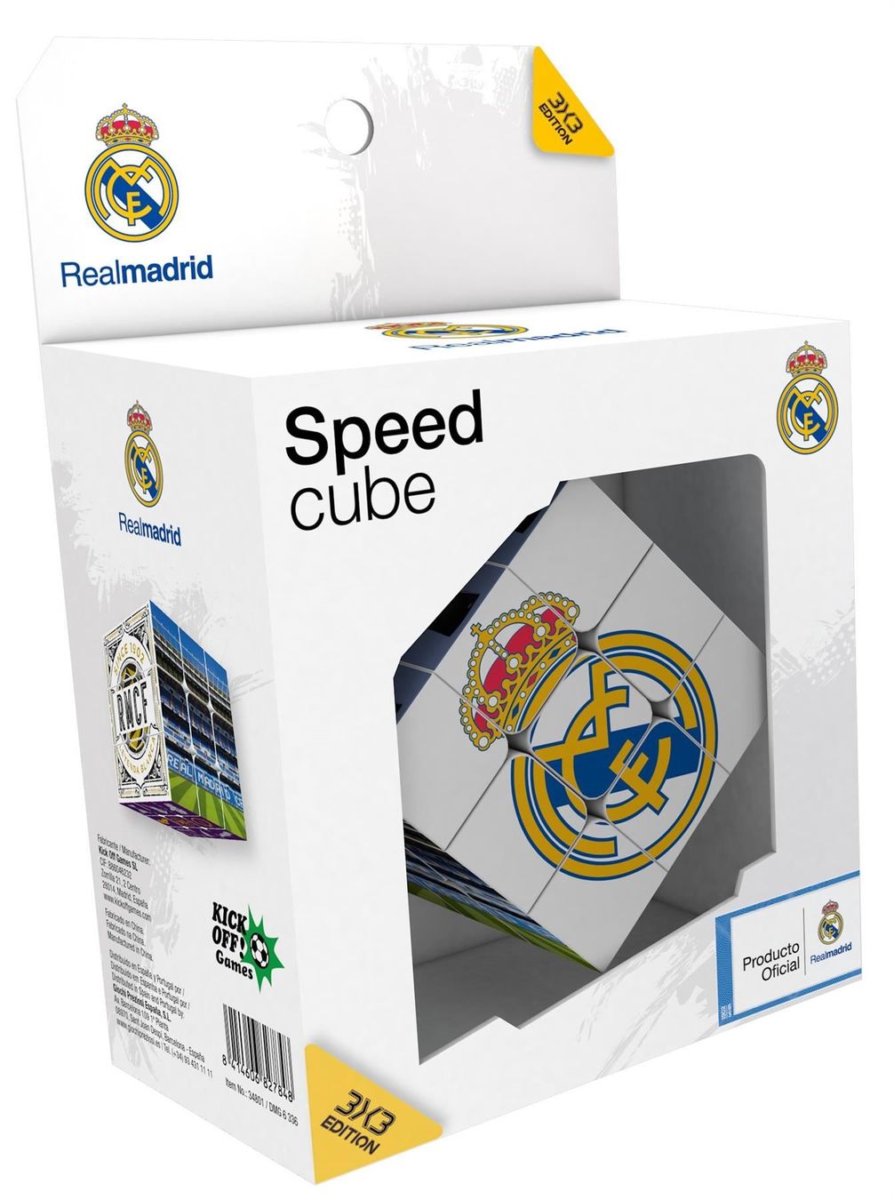Giochi: Real Madrid Rubik's Cube Zauberwürfel – Nuovo e nell'imballaggio originale da Wil SG venduto da Football-Legends 4