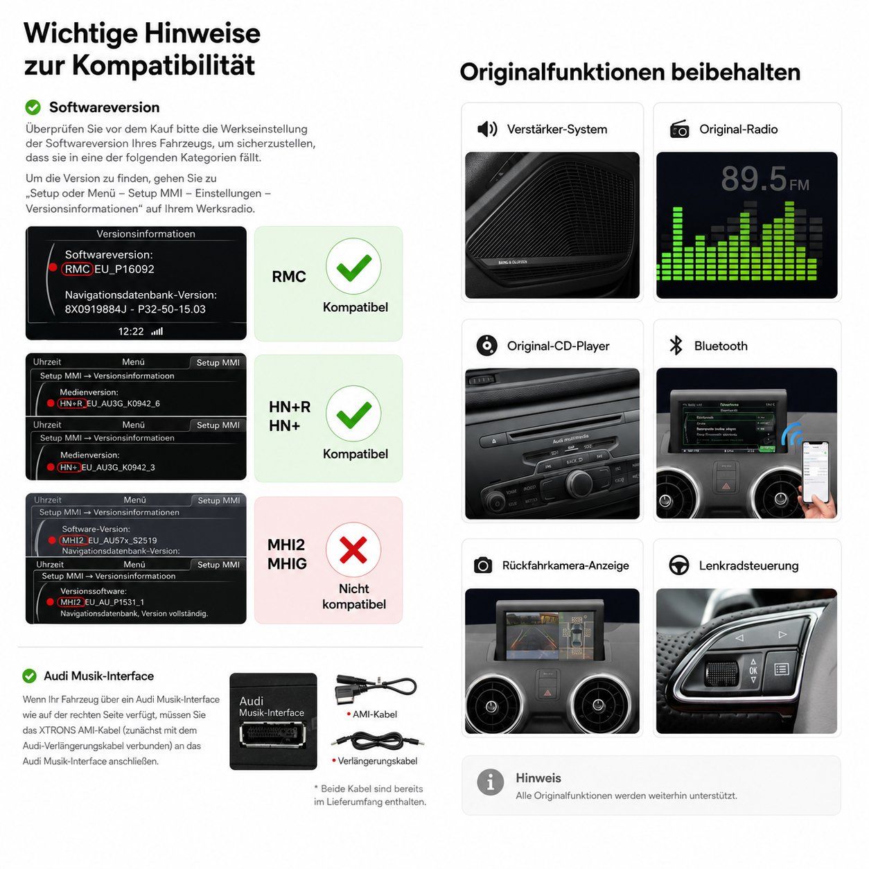 Navigatori: Audi A1 Android Blidschirm Carplay DAB+ Autoradio – Nuovo e nell'imballaggio originale da Chiasso venduto da online.shop 1