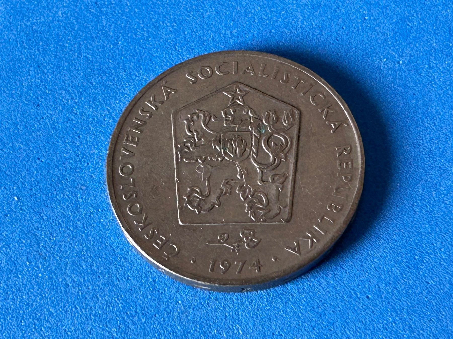 Tutti le monete: Czechoslovakia - 2 Koruny 1974 – Usato da Corcelles NE venduto da AJKader 7
