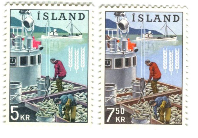 Tutti i francobolli: Briefmarken "Fischerei". Island. – Nuovo e nell'imballaggio originale da Basel venduto da Butsch5