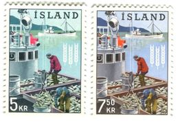 Briefmarken "Fischerei". Island.