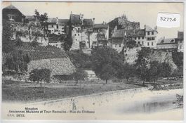 Moudon - Anciennes Maisons et Tour Romaine - Rue du Chateau