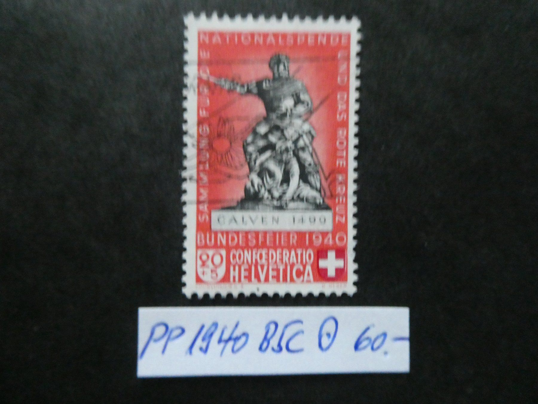 Alle Briefmarken: Pro Patria 1940 Nr. B5c gestempelt – Gebraucht aus Lausen von Herbamare01