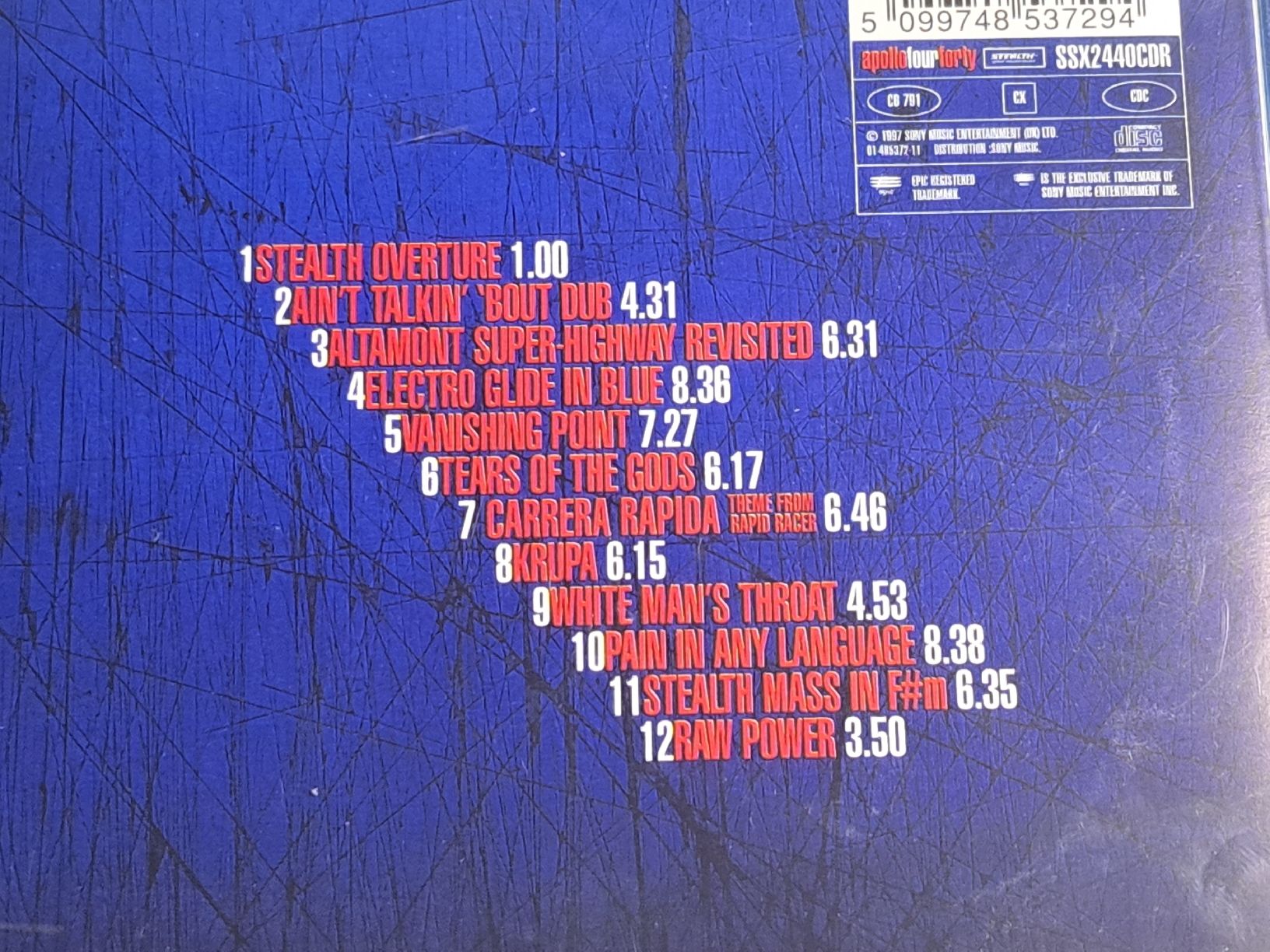 CD: APOLLO FOUR FORTY - electro glide in blue – Usato da Wichtrach venduto da LuckyLuke69 2