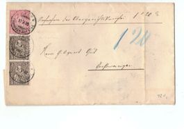 CH Brief Luzern Fahrpost nach Grosswangen / o 1880 Nachnahme