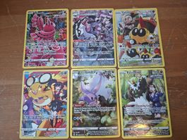 Pokémon Karten Konvolut 6 Stück guter Zustand
