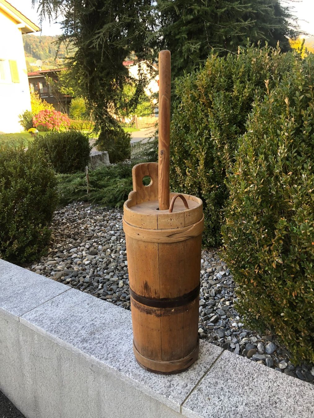 Zubehör: Rustikale Butterfass stampfer ?, antikes Dekostück – Gebraucht aus BERNECK von kappi321 2
